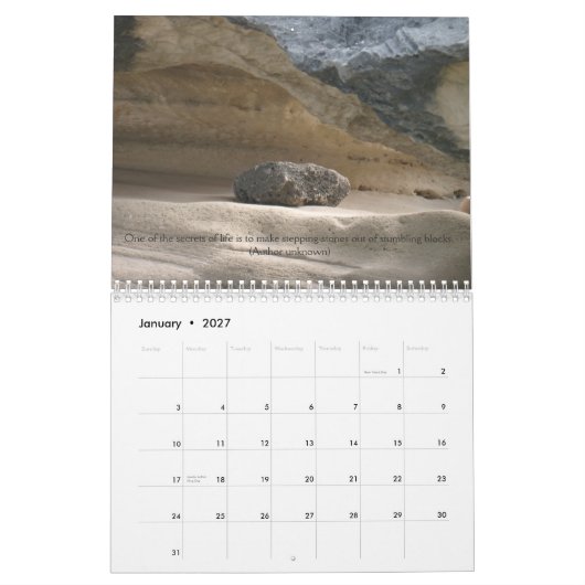 Morgen in een ander NU - een beetje later.... Kalender (Jan 2027)