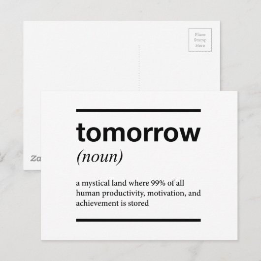 Morgen Inspirerend ontwerp Briefkaart (Voorkant / Achterkant)