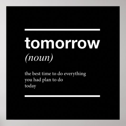 Morgen Inspirerend Poster (Voorkant)