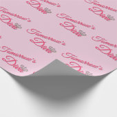 Morgen is Diva Pink Cadeaupapier (Hoek)