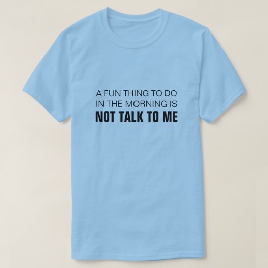 MORGEN IS NIET VOOR MIJ EEN KWESTIE OM TE DOEN T-SHIRT (Design voorkant)