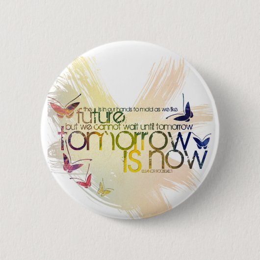 morgen is ronde button 5,7 cm (Voorkant)
