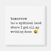 morgen komt er nooit magneet (Voorkant)