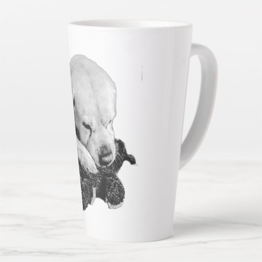 Morgen met mijn Speelgoed Latte Mok (Rechterhoek)