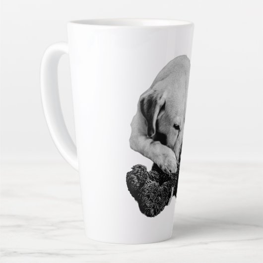 Morgen met mijn Speelgoed Latte Mok (Linkerhoek)