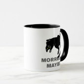 Morgen misschien een grappige luie kat mok (Voorkant rechts)