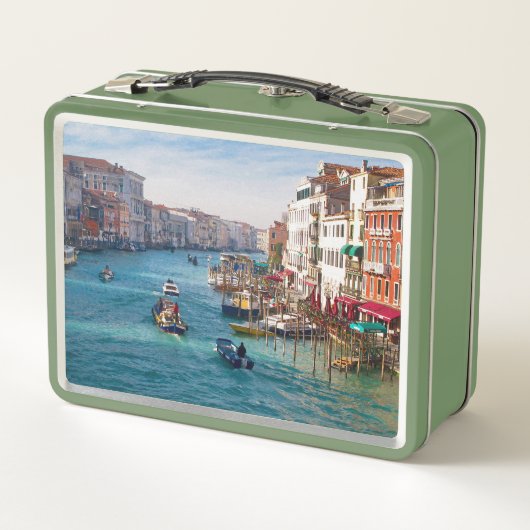 MORGEN OP DE GRAND CANAL Metal Lunchbox (Achterkant)