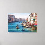 MORGEN OP DE GRAND CANAL Stretched Canvas Print (Voorkant)