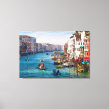 MORGEN OP DE GRAND CANAL Stretched Canvas Print
