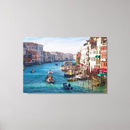 MORGEN OP DE GRAND CANAL Stretched Canvas Print