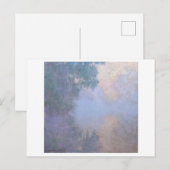 "MORGEN OP DE SEINE NEAR GIVERNY" CLAUDE MONET BRIEFKAART (Voorkant / Achterkant)