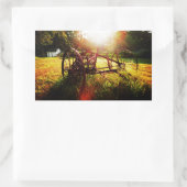 morgen over het Boerderij Rechthoekige Sticker (Tas)