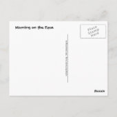 morgen over het Briefkaart van het Boerderij (Achterkant)