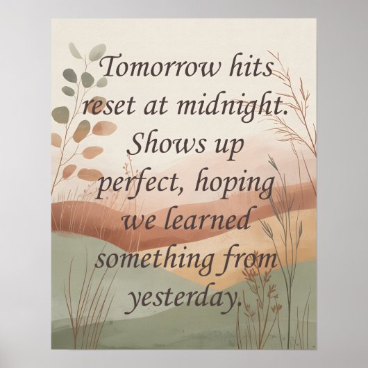 Morgen Poster (Voorkant)