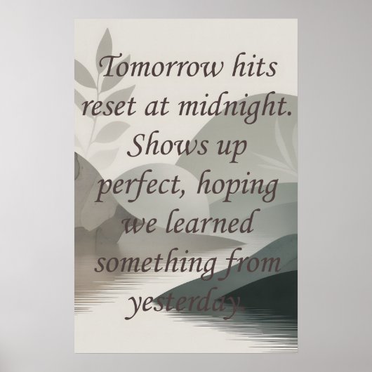 Morgen Poster (Voorkant)