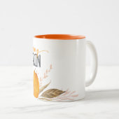 MORGEN PUMPKIN Oranje Herfst Tweekleurige Koffiemok (Voorkant rechts)