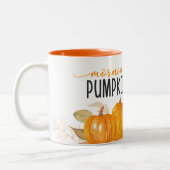 MORGEN PUMPKIN Oranje Herfst Tweekleurige Koffiemok (Links)