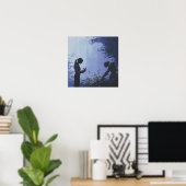 Morgen samen planten - Solarpunk Poster (Thuiskantoor)