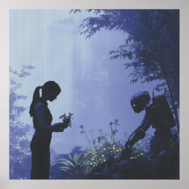 Morgen samen planten - Solarpunk Poster