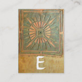 MORGEN STAR 2, MONOGRAM VISITEKAARTJE (Achterkant)