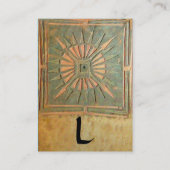 MORGEN STAR 2, MONOGRAM VISITEKAARTJE (Achterkant)