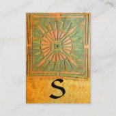 MORGEN STAR 2, MONOGRAM VISITEKAARTJE (Achterkant)