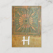 MORGEN STAR 2, MONOGRAM VISITEKAARTJE (Achterkant)