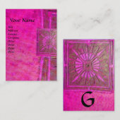 MORGEN STAR 2, MONOGRAM VISITEKAARTJE (Voorkant / Achterkant)