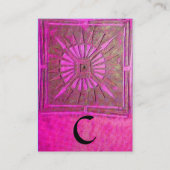 MORGEN STAR 2, MONOGRAM VISITEKAARTJE (Achterkant)