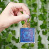 MORGEN STAR, blauw Sleutelhanger (Hand)