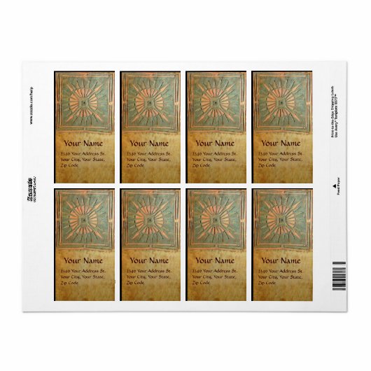 MORGEN STAR,groen,bruin geel Etiket (Full Sheet)