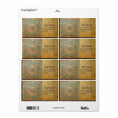 MORGEN STAR,groen,bruin geel Etiket (Full Sheet)