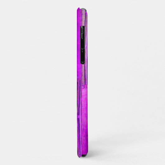 MORGEN STAR, Paars, zwart, monogram Case-Mate iPhone Case (Achterkant/links)