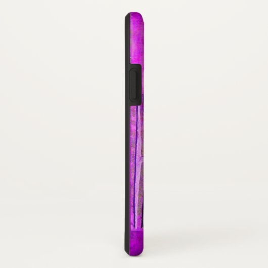 MORGEN STAR, Paars, zwart, monogram Case-Mate iPhone Case (Achterkant/rechts)