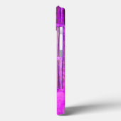 MORGEN STAR, Paars, zwart, violet monogram Case-Mate iPhone Case (Achterkant / Links)