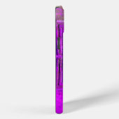 MORGEN STAR, Paars, zwart, violet monogram Case-Mate iPhone Case (Achterkant / Rechts)