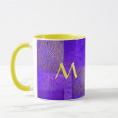 MORGEN STAR Pawnee Paars Blue Yellow Monogram Mok (Links)