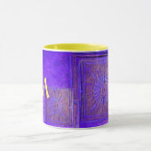 MORGEN STAR Pawnee Paars Blue Yellow Monogram Mok (Midden)