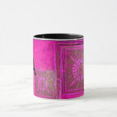 MORGEN STAR Pawnee Pink Fuchsia Black Monogram Mok (Midden)