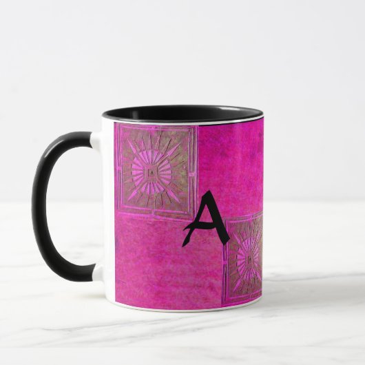 MORGEN STAR Pawnee Pink Fuchsia Black Monogram Mok (Links)