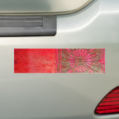 MORGEN STAR Red Monogram Bumpersticker (Op auto)