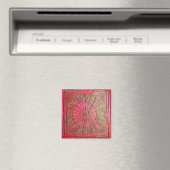 MORGEN STAR, rood groen Magneet (Insitu (Vaatwasser))