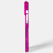 MORGEN STAR, roze, zwart, monogram Fuchsia Case-Mate iPhone Case (Achterkant / Links)
