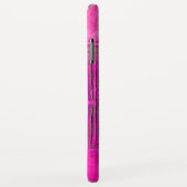 MORGEN STAR, roze, zwart, monogram Fuchsia Case-Mate iPhone Case (Achterkant/rechts)