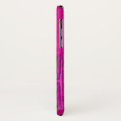 MORGEN STAR, roze, zwart, monogram Fuchsia Case-Mate iPhone Case (Achterkant/links)