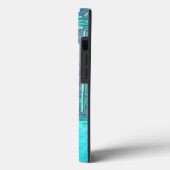 MORGEN STAR Turquoise Aqua Blue, Blauwgroen, Monog Case-Mate iPhone Case (Achterkant / Links)
