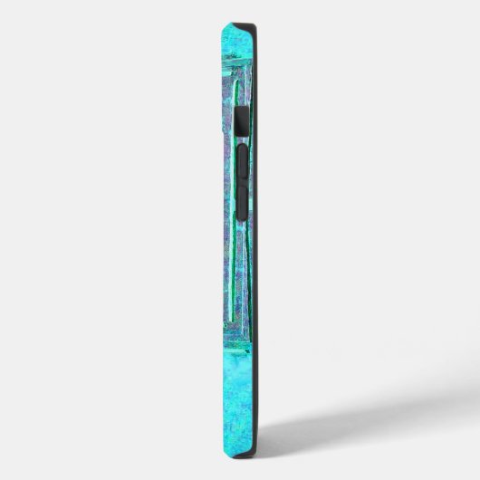 MORGEN STAR Turquoise Aqua BlueTeal Monogram Case-Mate iPhone Case (Achterkant / Links)