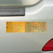 MORGEN STAR Yellow Brown Green Bumpersticker (Op auto)