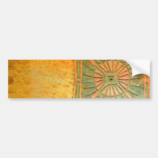 MORGEN STAR Yellow Brown Green Bumpersticker (Voorkant)