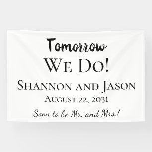 Morgen Trouwen We! Banner Voor Oefenavond